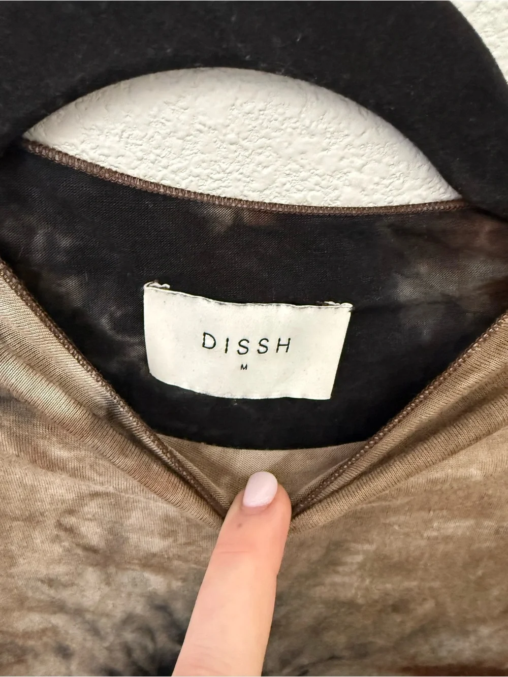 DISSH SAWYER TAUPE TIE DYE CAP, M